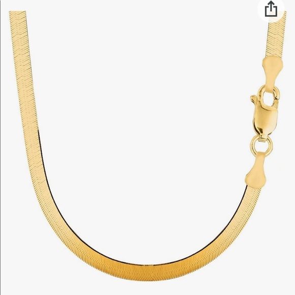 14ct. Yellow gold herring bone necklace.. 20 in long..in great shape - Picture 2 of 8